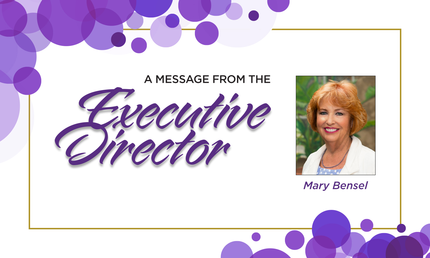 From the Executive Director